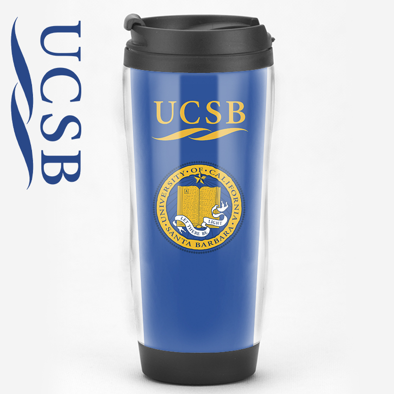 UCSB加州大学圣塔芭芭拉分校周边定制美国名校纪念品水杯子咖啡杯