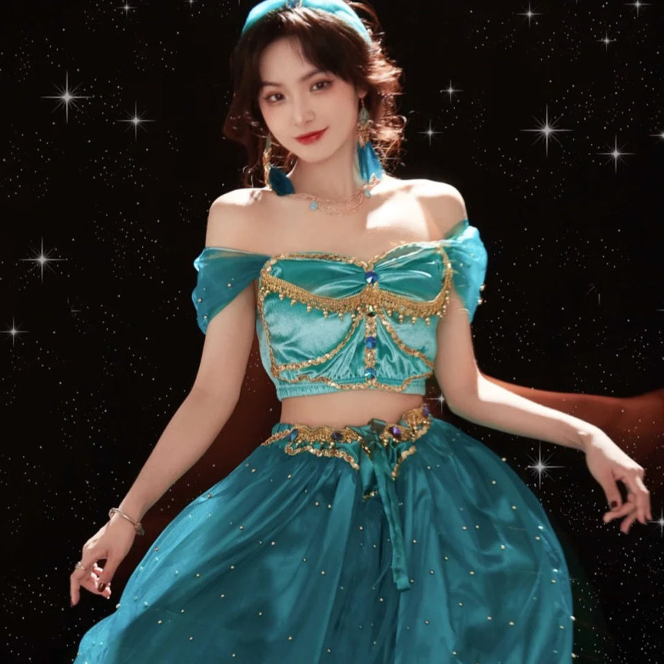 茉莉公主/在逃系列影楼写真舞蹈套装迪士尼游园新疆敦煌度假套装