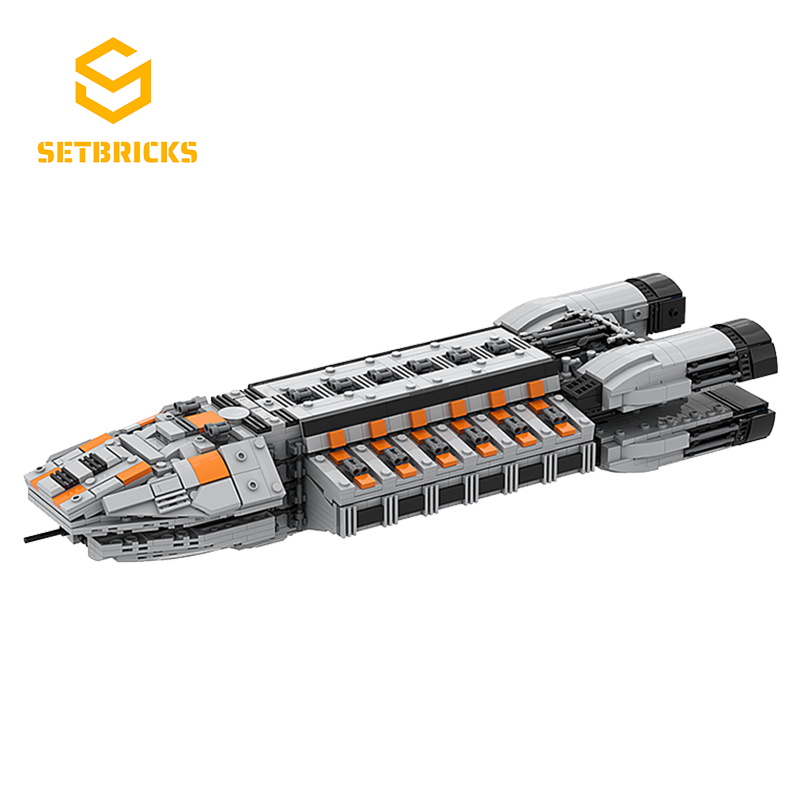 SETbricks太空堡垒卡拉狄加太空飞船小颗粒拼装积木高砖益智玩具