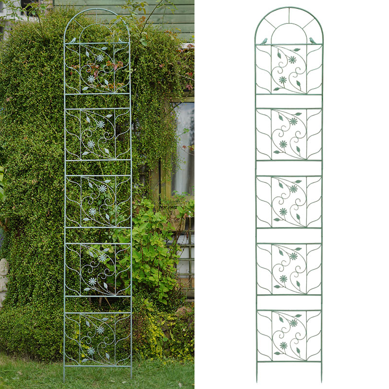 欧美式铁线莲植物爬藤花架铁艺网格屏风超高支架欧式户外庭院园艺