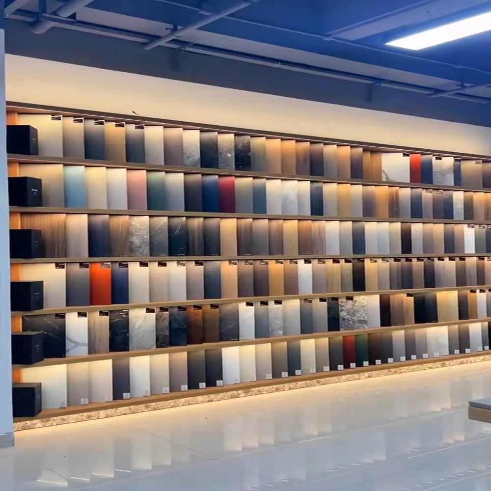 色板色卡亚克力展示架玻璃样品瓷砖石材样块展架橱柜门板生态板架