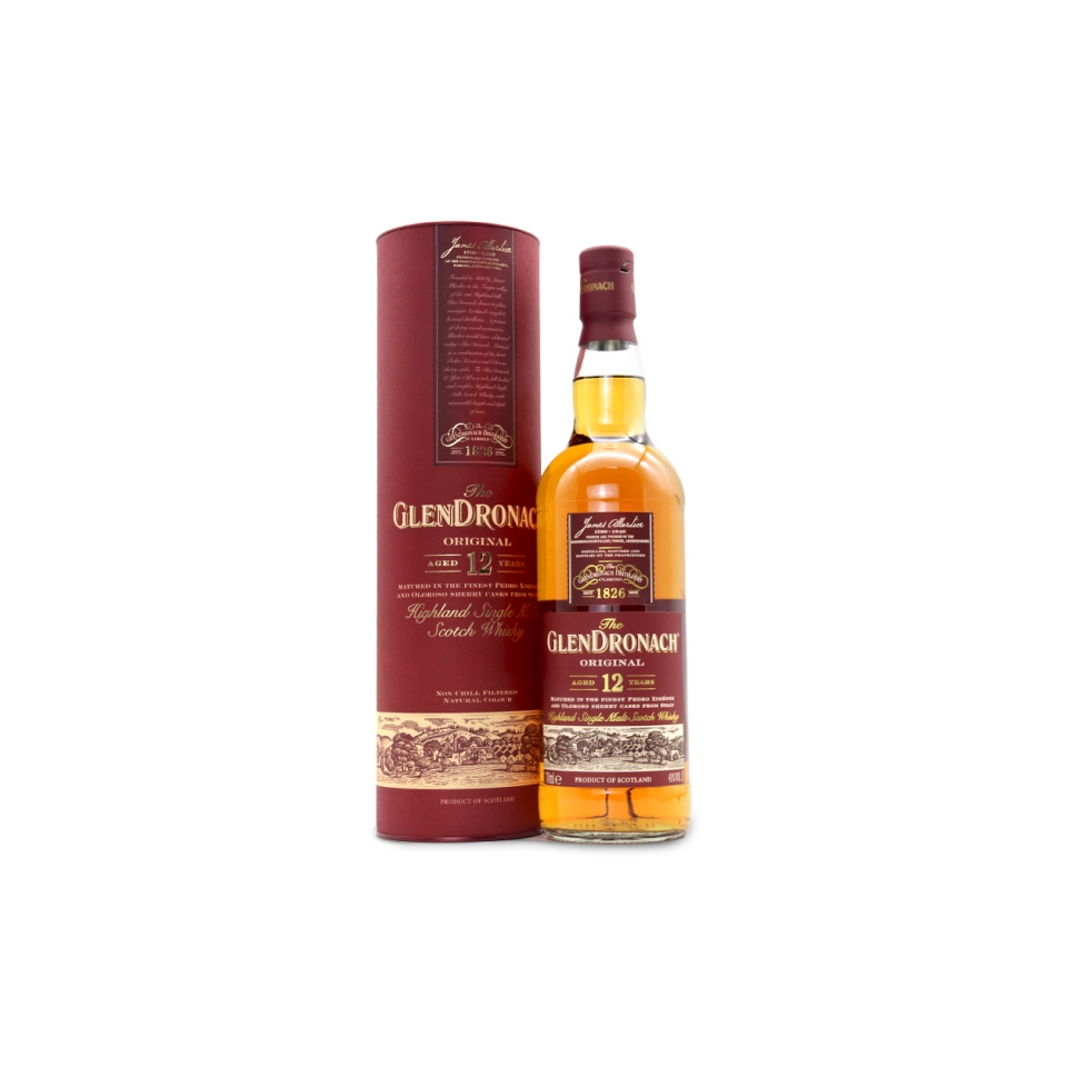 格兰多纳12年国行正品单一麦芽苏格兰威士忌700ml雪莉桶进口洋酒