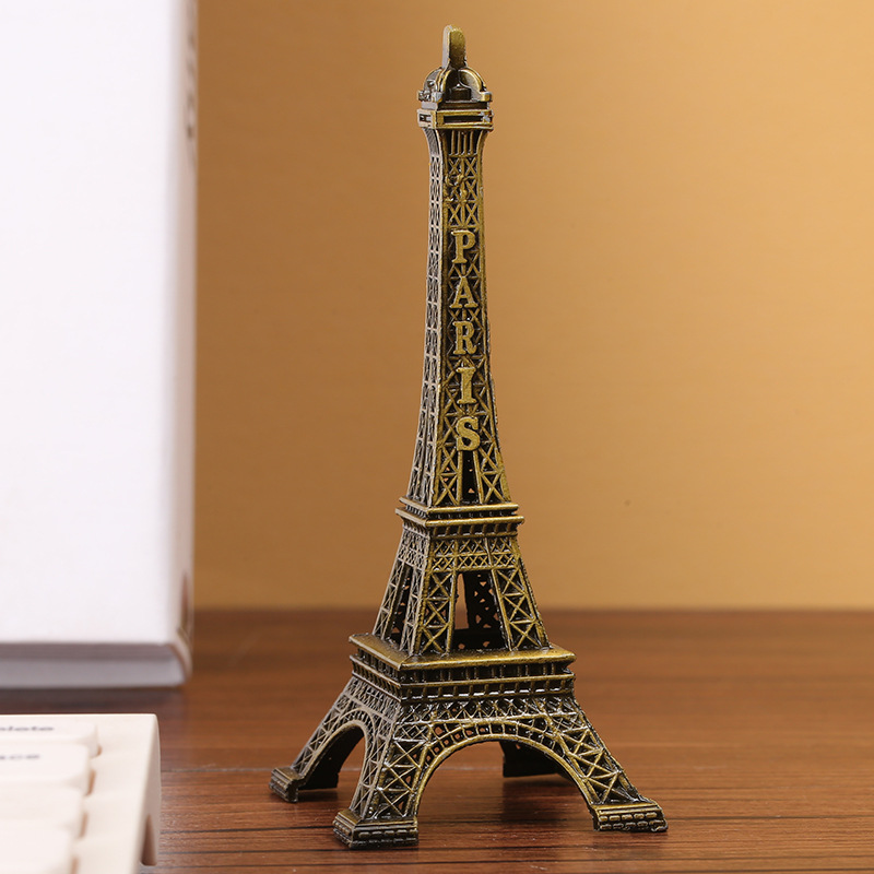 厂家巴黎埃菲尔铁塔模型 巴黎梦想 金G属工艺摆件 桌面家居装饰品