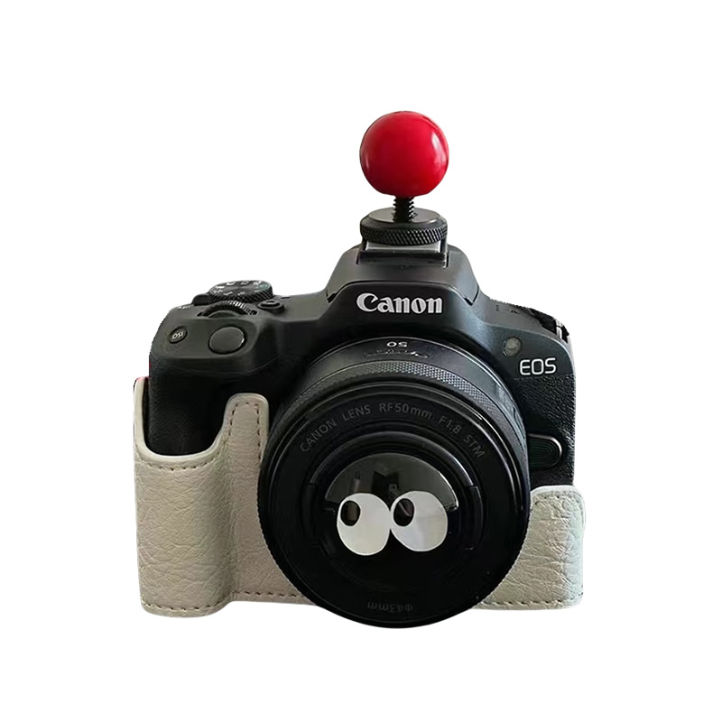 佳能相机R50镜头盖热靴盖m50小红球配件200d二代小痰盂50mm定焦