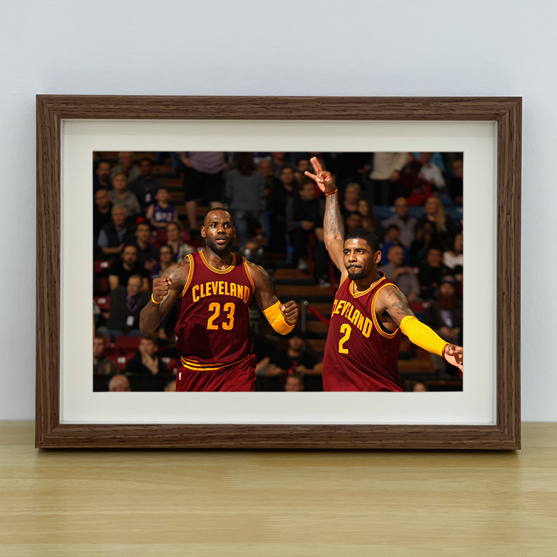 骑士詹姆斯欧文相框挂画摆桌NBA球星海报装饰画照片墙壁画送礼物