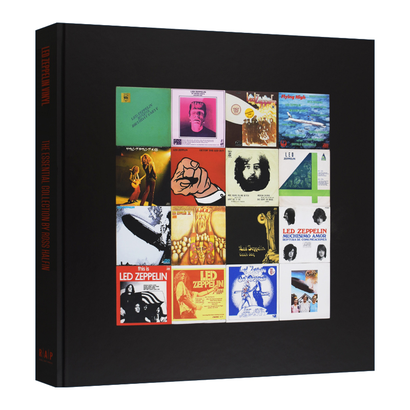 英文原版 Led Zeppelin Vinyl英国摇滚乐队齐柏林飞艇黑胶 必备精选集 金属摄影师Ross Halfin 黑胶唱片封面和插画集 英文版进口书