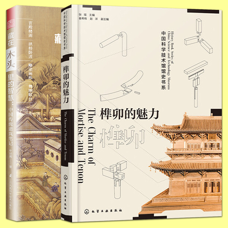 全2册 榫卯的魅力 藏在木头里的智慧 中国传统建筑笔记 中国古建筑结构木结构介绍中国木家具木结构古典家具榫卯构造 古代工匠科技