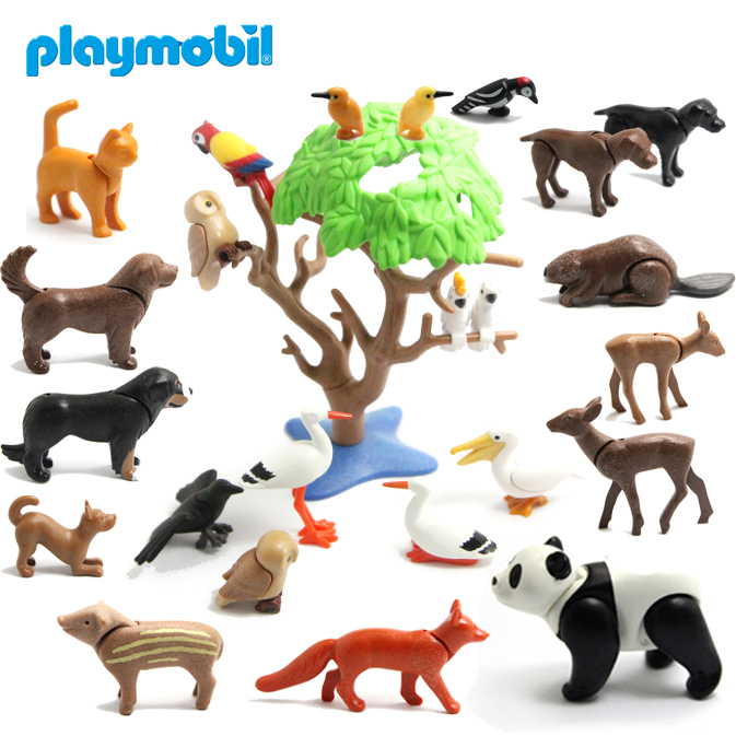 德国Playmobil百乐宝摩比世界摩比人偶公仔兔子猫头鹰马野猪动物