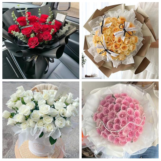 送广州市南沙区从化区增城区同城鲜花店情人节红玫瑰花束表白女友