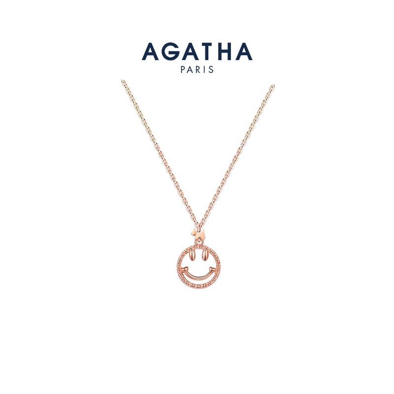 AGATHA/瑷嘉莎雏菊微笑项链法式简约轻奢锁骨链