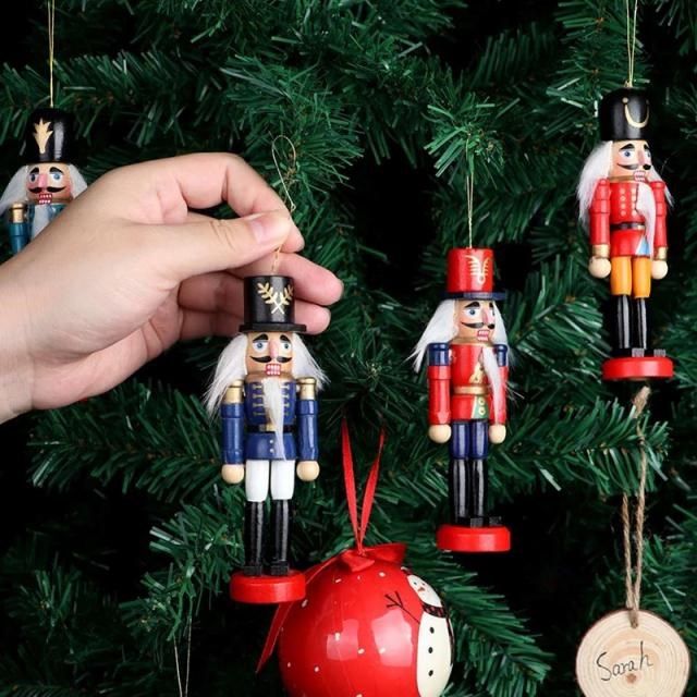 Christmas Decoration Wooden Nutcracker Solider Figure Puppet
