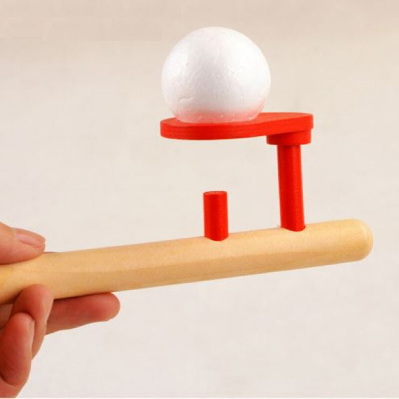 。木制吹球悬浮球吹吹乐游戏增肺活量有趣小玩意平衡练习亲子互动