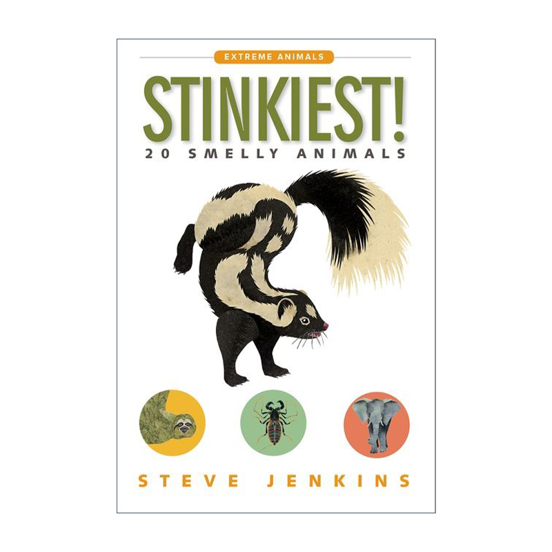英文原版 Stinkiest! 世界上最臭的动物 为孩子创作的“动物吉尼斯纪录 ” 史蒂夫·詹金斯 英文版 进口英语原版书籍