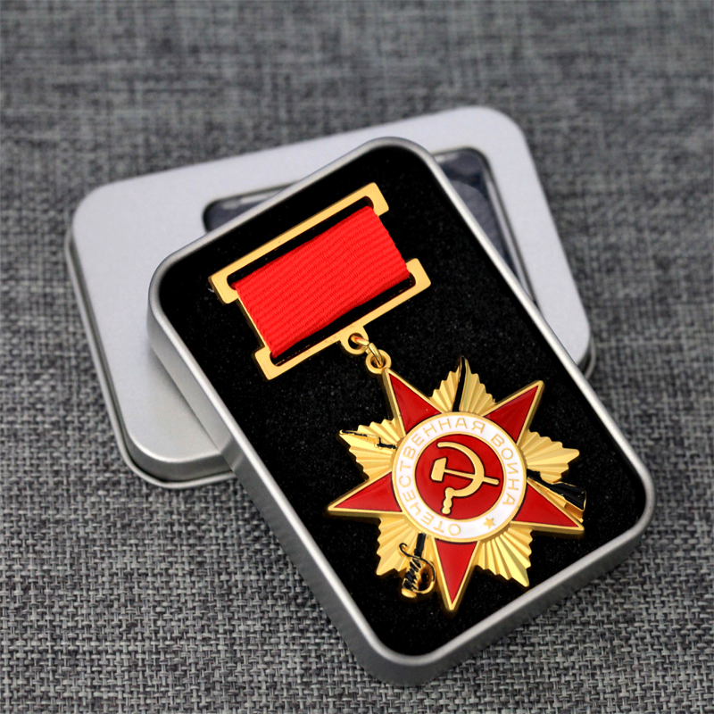 复刻苏联卫国勋章红旗英雄金红星奖章列宁劳动切尔诺贝利1942徽章