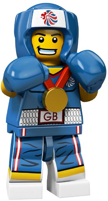 LEGO乐高8909人仔抽抽乐伦敦奥运会拳击运动员塑料拼装积木玩具新