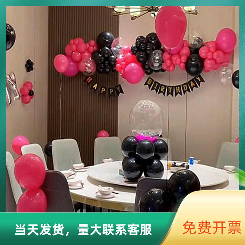 男孩子女朋友小预算生日气球布置酒店包间家庭聚餐庆生宝宝周岁宴