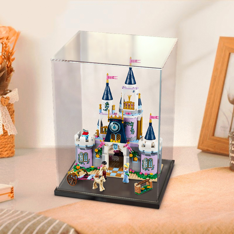 亚克力防尘盒适用乐高41154灰姑娘的梦幻城堡展示模型玩具透明