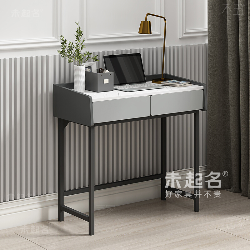 小户型房间轻奢高级设计感书桌60/80cm长小尺寸窄型电脑桌WW157