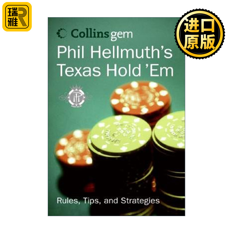 英文原版 Phil Hellmuth's Texas Hold 'Em 柯林斯口袋书 菲尔海尔姆斯的德州扑克