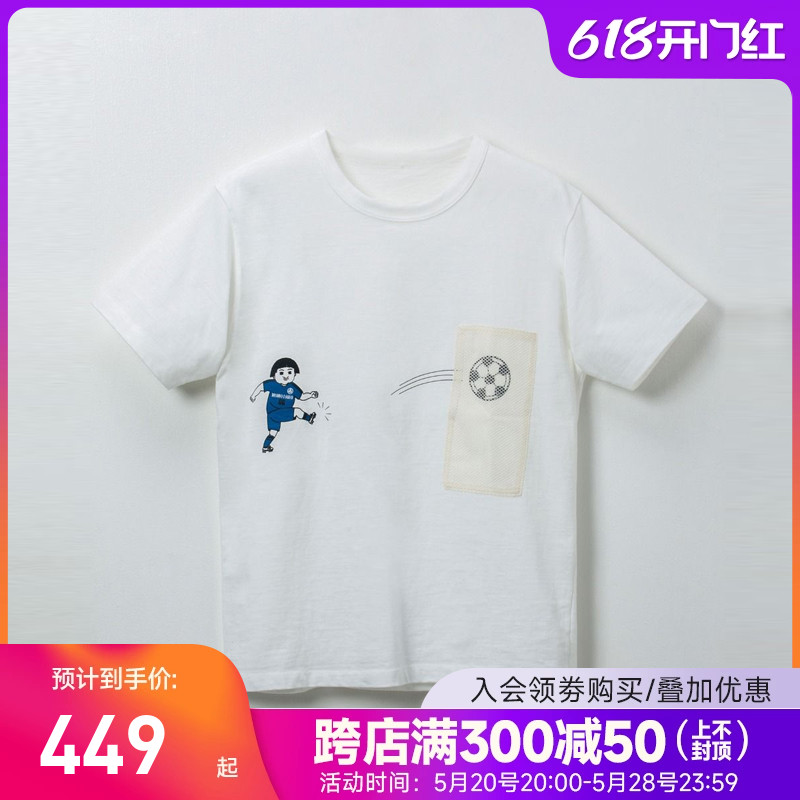 日本制 MOMOTARO 桃太郎8.5OZ 津巴布韦体恤短袖足球小子创意T恤