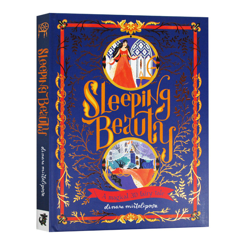 进口英文原版 3D立体纸雕书 睡美人 Sleeping Beauty 英文版儿童童话故事书 亲子睡前阅读图画书
