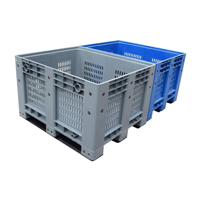 急速发货塑料封闭式卡板箱大容量水箱可带盖子大号围板箱托盘式物