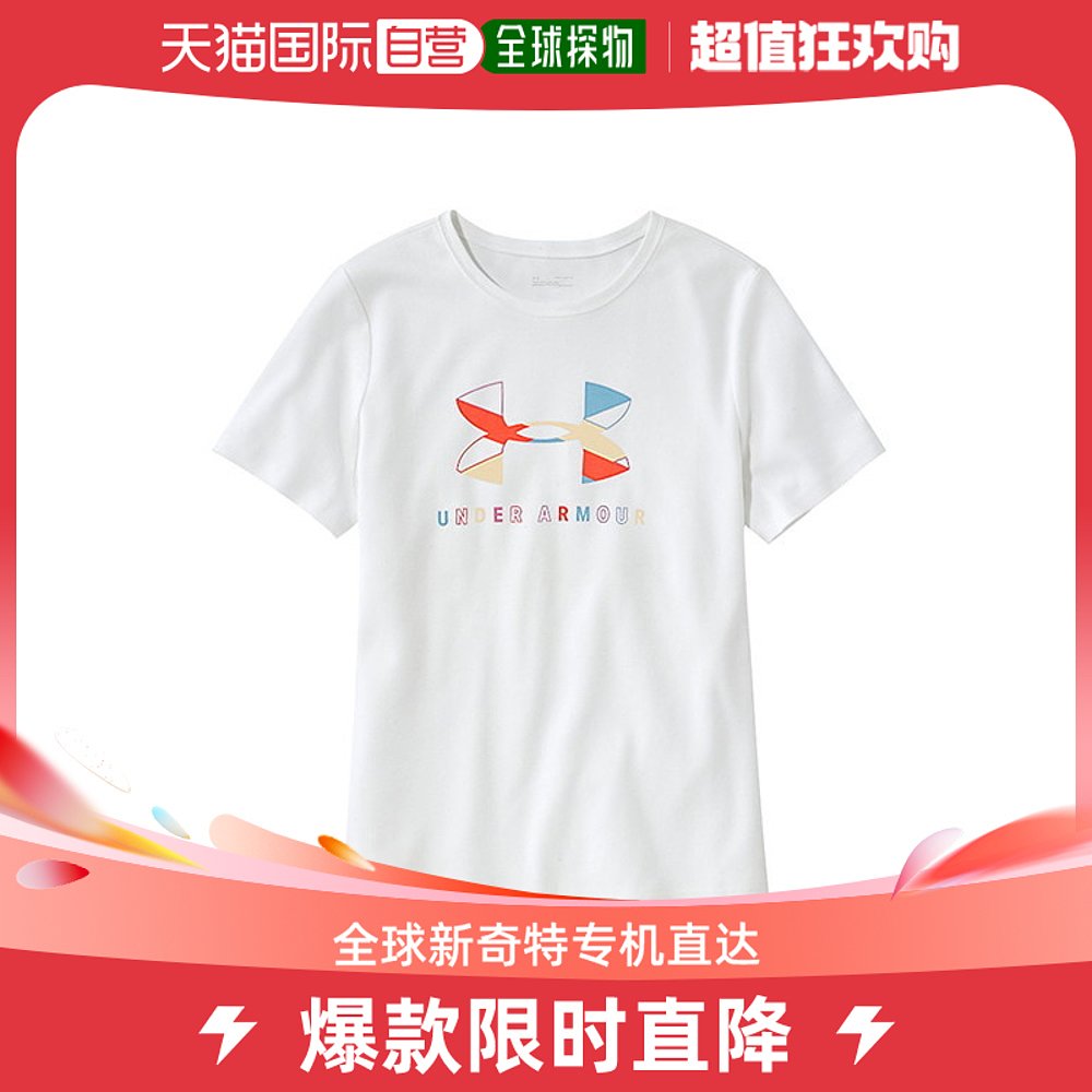 韩国直邮under armour T恤 [KIDS] 儿童 TECH 图案大标志短袖T恤