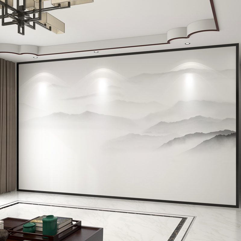 中式电视墙图片客厅