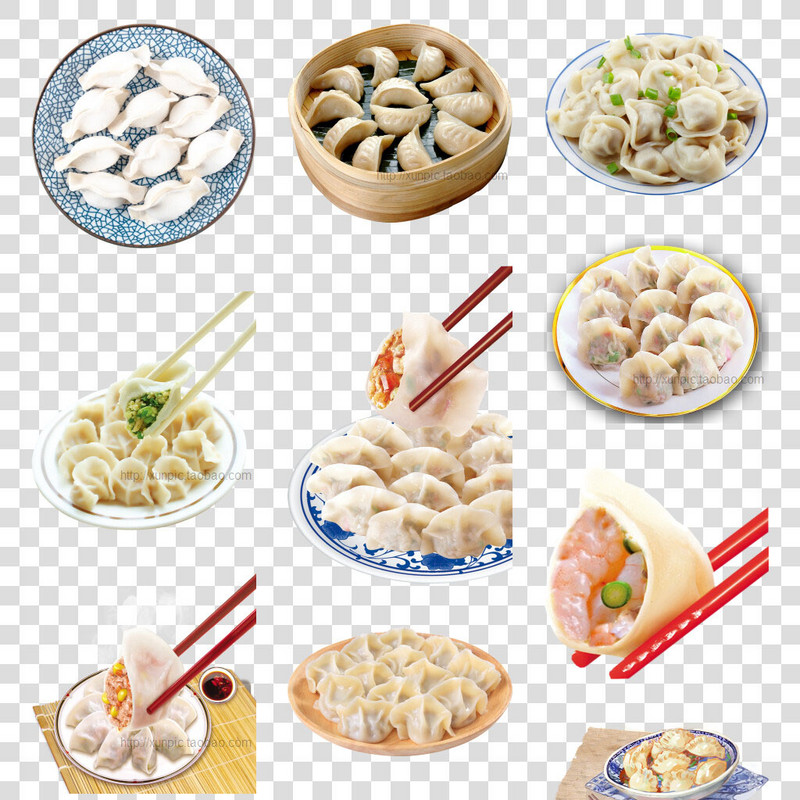饺子图片包子营养早餐背景图片模板 PNG透明元素 小笼包 一盘饺子