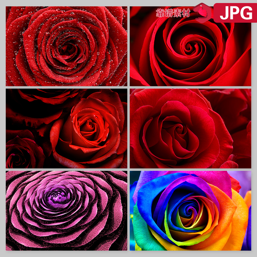 浪漫鲜花红色玫瑰花婚礼结婚婚庆背景板墙纸高清JPG图片设计素材