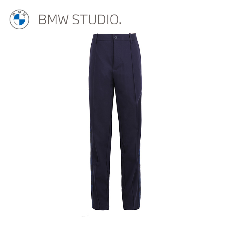BMW Studio宝马男装官方夏季新款时尚拼接休闲百搭男士直筒长裤