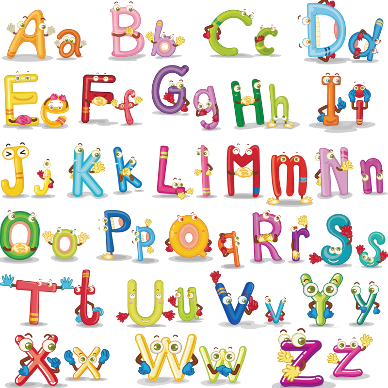 26个字母表墙贴可爱卡通动物早教贴画墙纸自粘幼儿园儿童房墙贴纸
