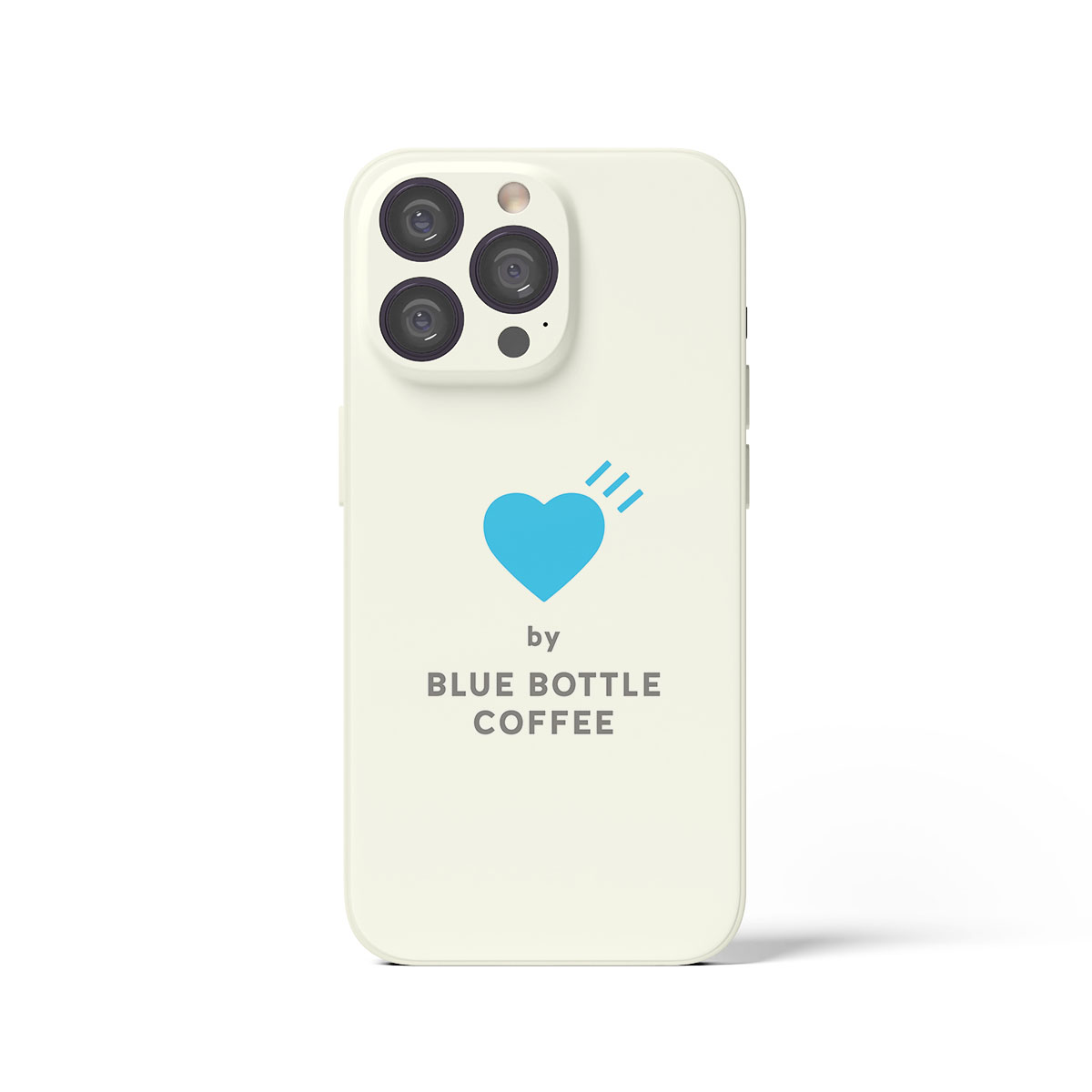 blue bottle coffee×human made 蓝瓶咖啡周边蓝爱心透明手机壳B151 适用苹果