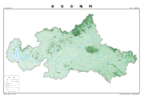 泰安市地图地形地势水系河流行政区划湖泊交通旅游铁路山峰卫星村