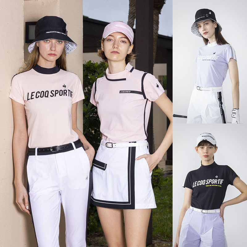 日本代购 le coq乐卡克小个子女士高尔夫球服夏季服装女装短袖T恤