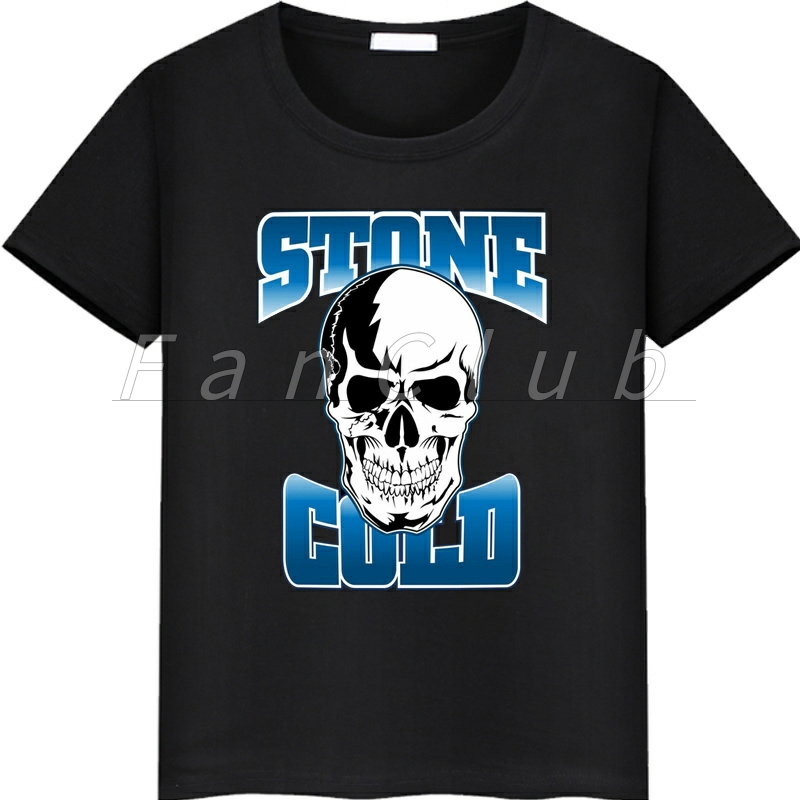 史蒂夫奥斯汀Stone Cold Steve Austin冷石奥斯丁摔角短袖T恤男女