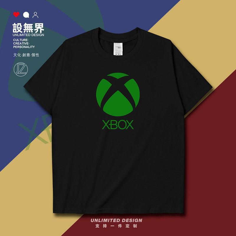 游戏微软xbox公司同人周边logo纯棉短袖T恤男女夏定制0004设 无界