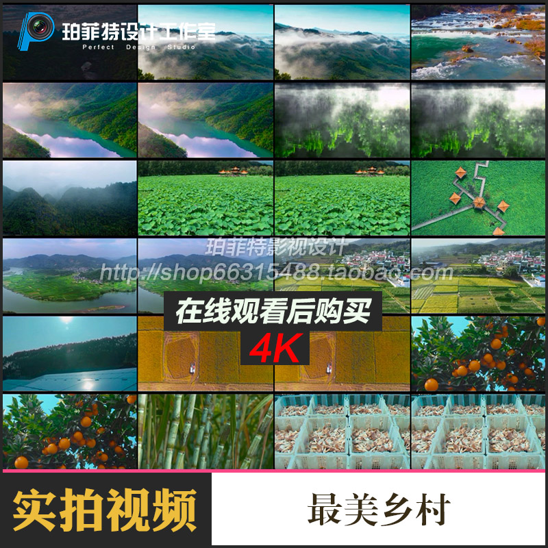 中国新农村美丽乡村农业丰收农作物乡镇田野幸福生活视频素材4K