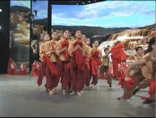 现代舞蹈保卫黄河 赋毕业演出服装舞台表演陕北农民装穷苦百姓服