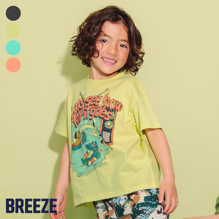 日本代购 2024夏 童装 BREEZE  4色款可爱短袖T恤 90-140cm