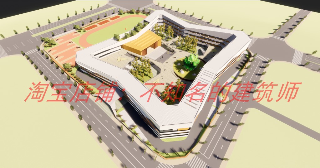 【DC国际】宁波江北某学校方案设计效果图+SU模型