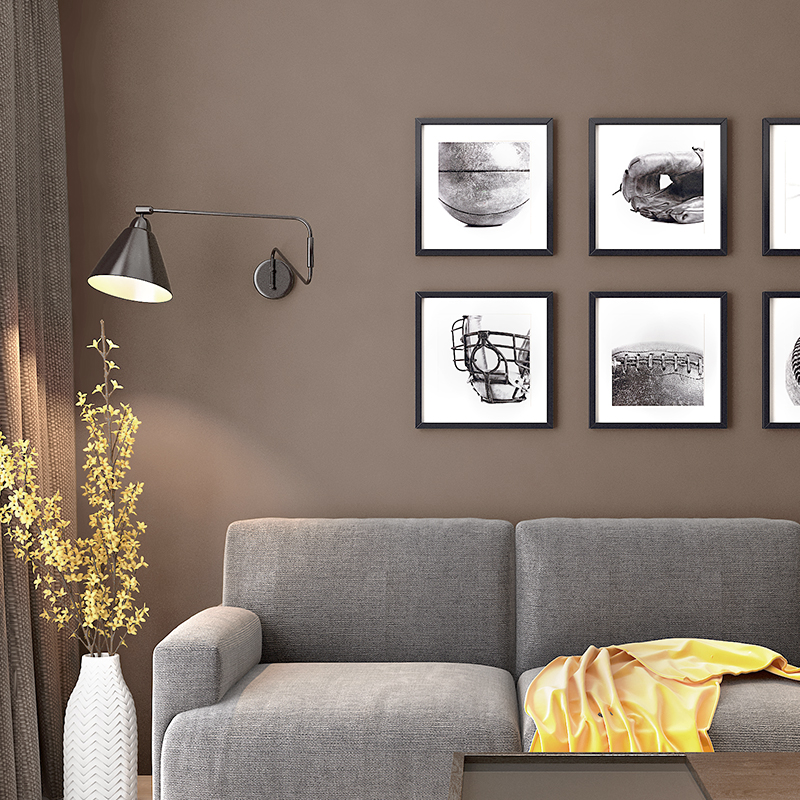 褐色棕色深咖啡色墙纸客厅卧室无纺布现代简约纯色素色背景墙壁纸