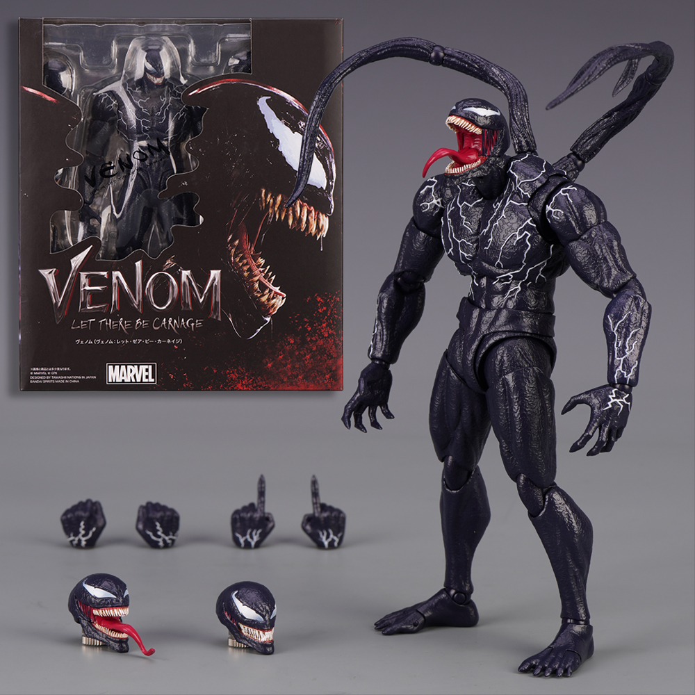SHF毒液共生体漫威超凡蜘蛛侠Venom关节可动手办模型玩具礼物