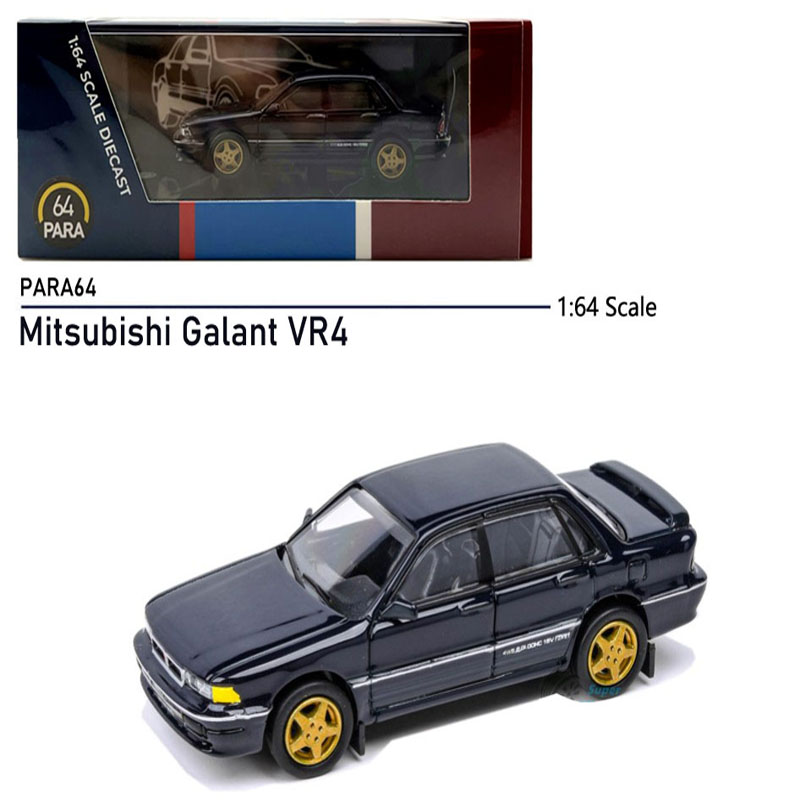 PARA64合金车1/64三菱Galant VR-4 格兰特跑车汽车模型摆件经典