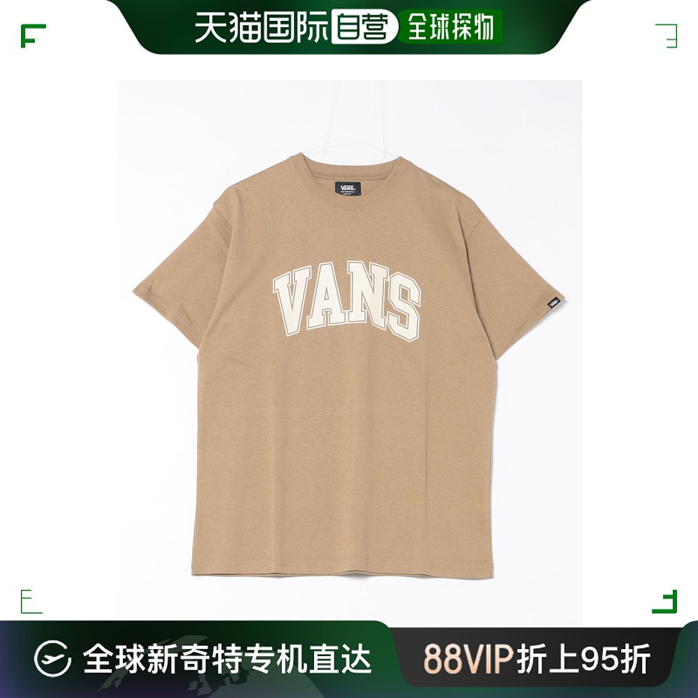 日本直邮VANS男士大学标志短袖T恤 6737040004