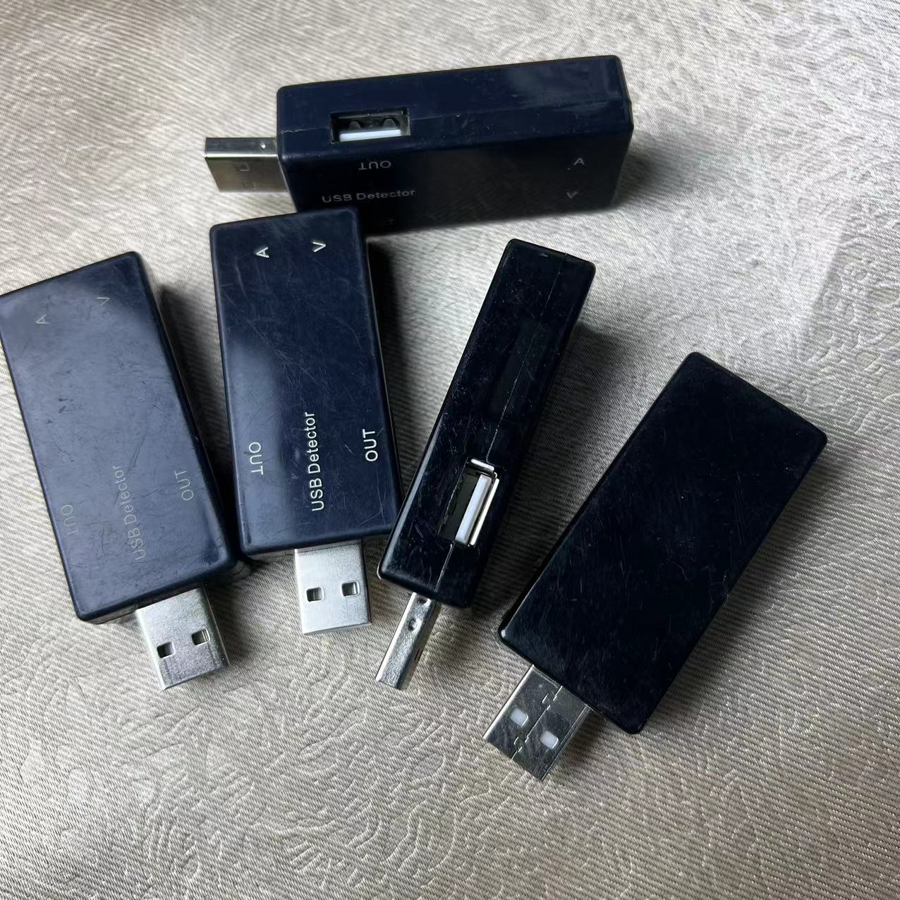 DIY二手USB电流电压表双表显示电流电压 usb测试表电流电压测试仪