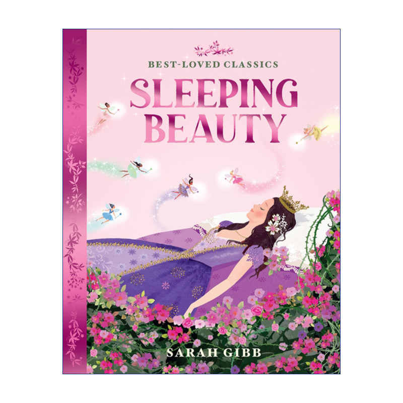Sleeping Beauty 睡美人 Sarah Gibb童话绘本系列 彩色剪影风格插画
