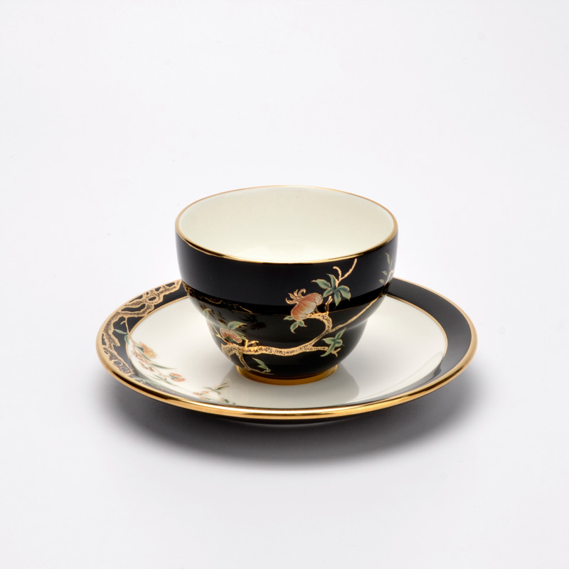 永丰源夫人瓷石榴家园茶具配件茶杯茶杯托碟茶壶可选