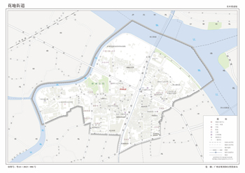 广州市荔湾区花地街道地图行政区划水系交通地形卫星流域打印定制