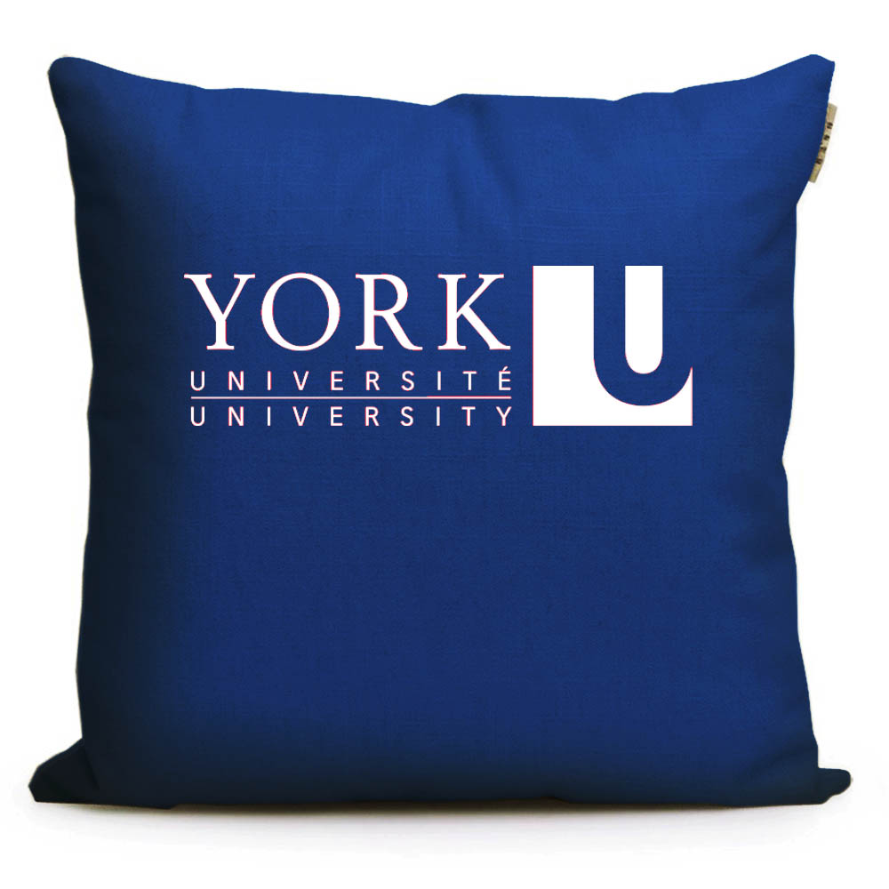 约克大学纪念品周边加拿大York University留学沙发亚麻抱枕